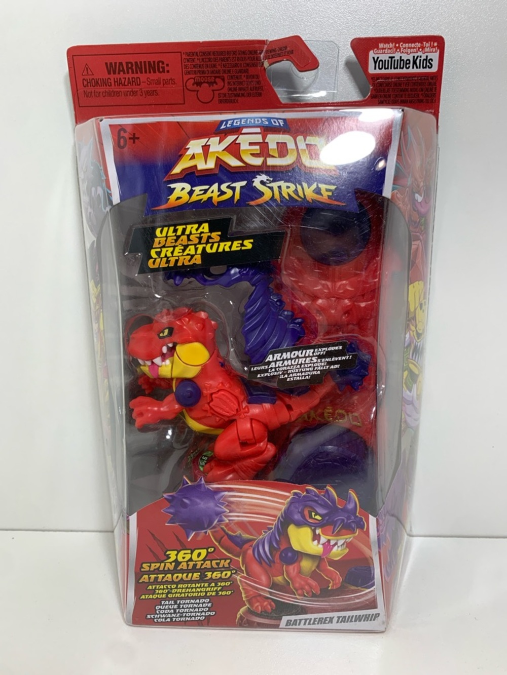 Legends of Akedo Beast Strike Ultra Beasts Battlerex Tailwhip Supersized